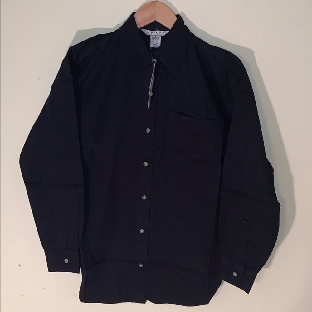 PTNY Black Denim Button Up Shirt